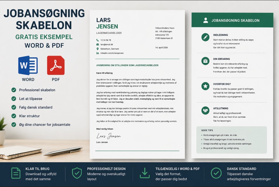 Jobansøgning eksempel komplet guide til en god ansøgning